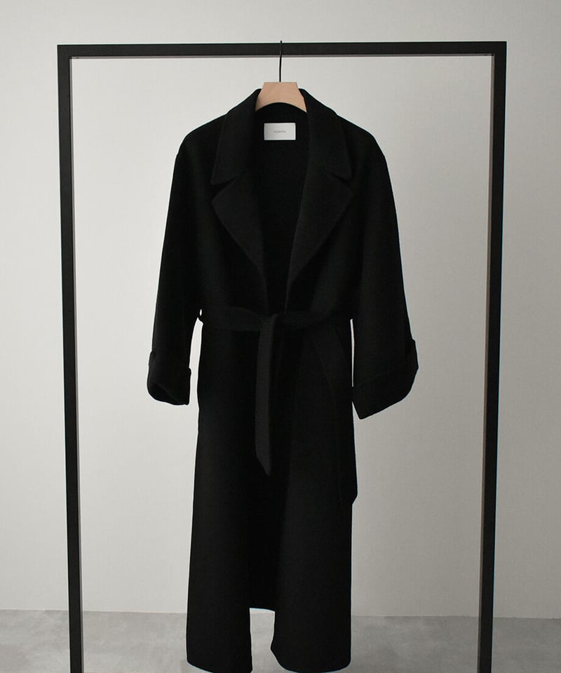 Wool Gown Coat（Black） | cizatto