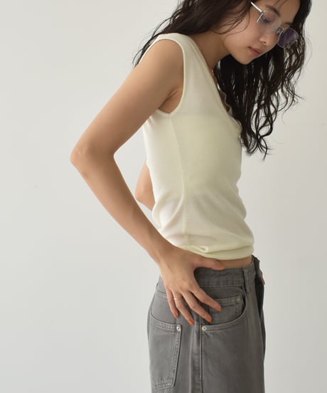 Layered Like Vneck Knit Tank t1911-415