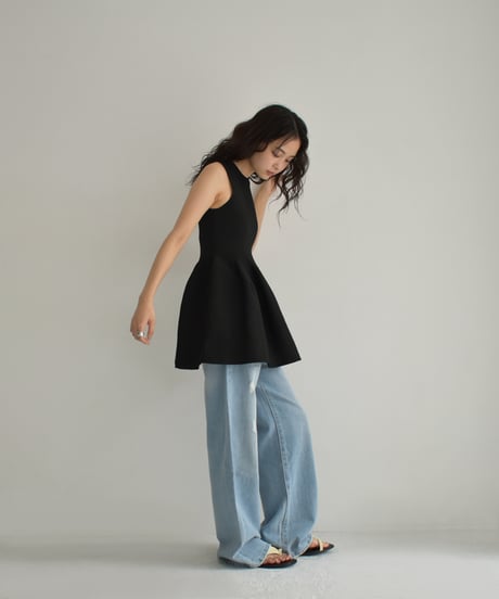 Peplum Knit Tops t1911-401