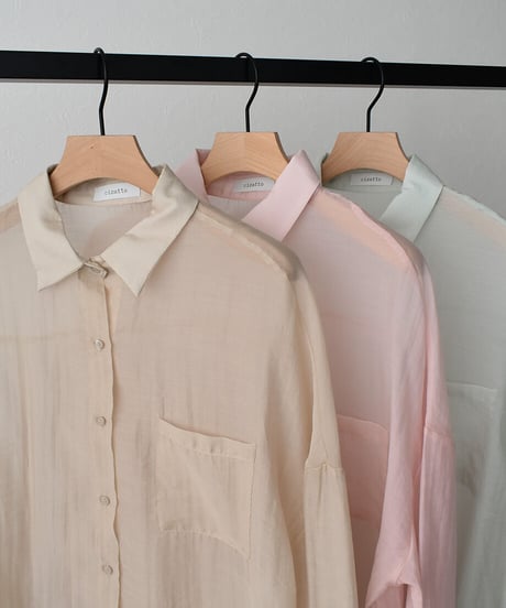 Sheer Palecolor Shirt t1911-74
