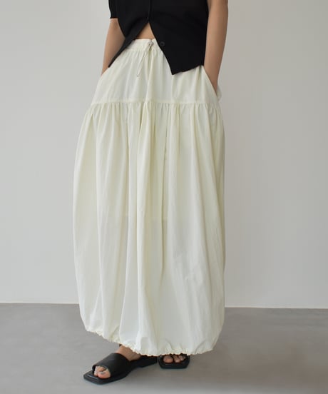 Balloon Silhouette Nylon Skirt bo2000-154