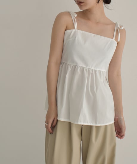 Back Laceup Ribbon Camisole t1911-276