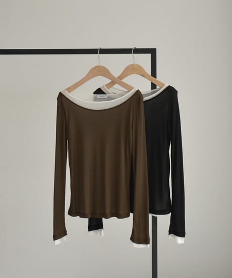 Layered Long Tshirt t1911-458