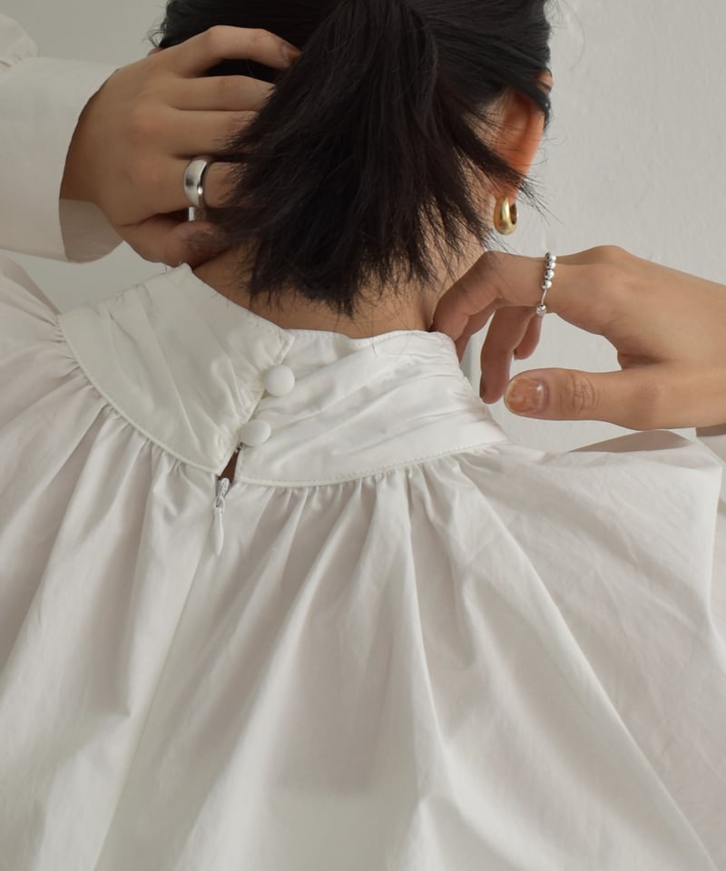 CLANE VOLUME GATHER CAMISOLE DRESS CLANE VOLUME GATHERED CAMI TOPS