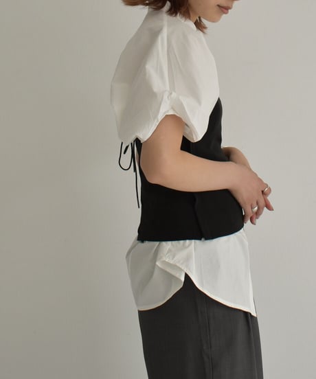 Back Lace Up Bustier【セットアップ着用可能】 0202004437