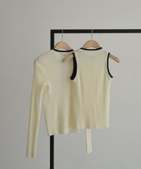 Bicolor Ensemble Knit t1911-440