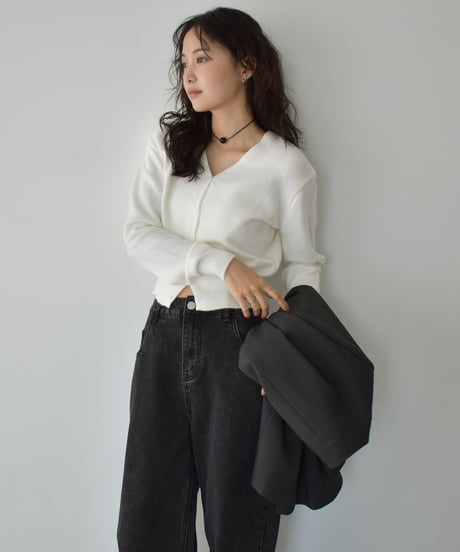 Compact Vneck Knit Cardigan t1911-453