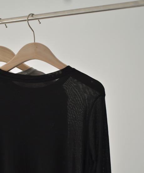 Finger Hole Sheer Tops t1911-343