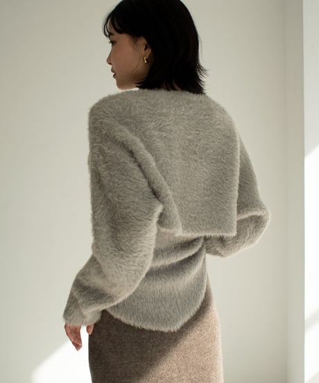 Shaggy Layered Knit Tops t1911-233