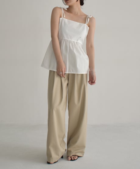 Back Laceup Ribbon Camisole t1911-276