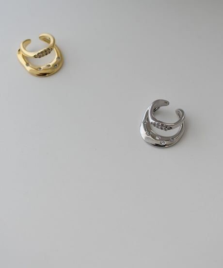 Stone Twoline Earcuff p1910-34