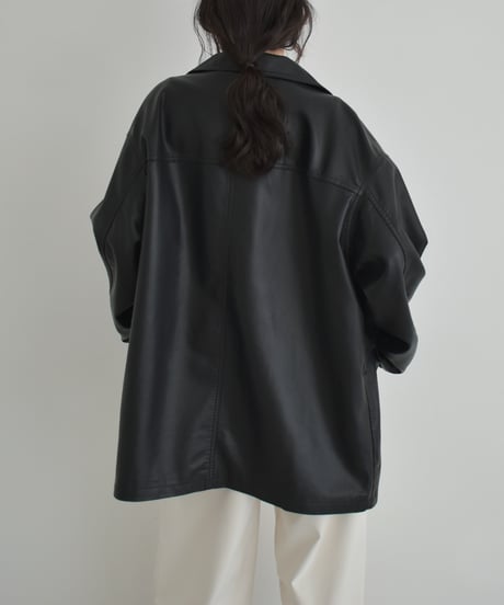 Fake Leather Over Jacket t1911-498