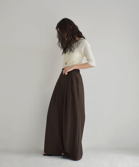 Highwaist 2Tuck Wide Pants bo2000-163