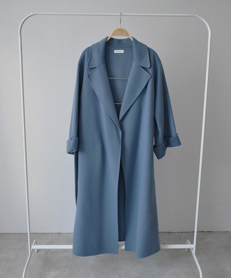 Wool Gown Coat(Blue) | cizatto