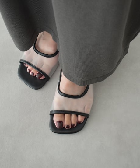 Sheer Laceup Sandal s1912-44