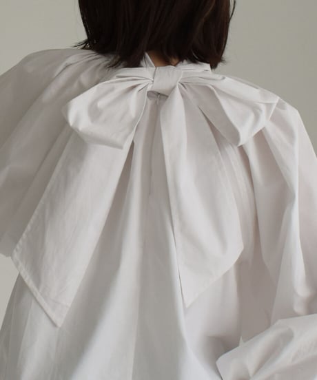 Bowtie Neck Volume Blouse t1911-180
