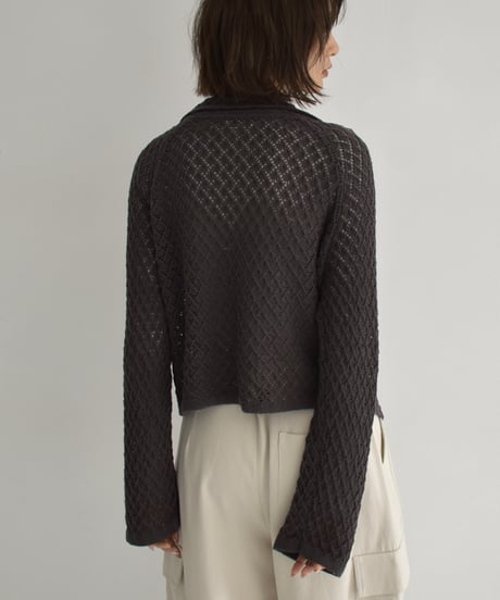 Crochet Knit Cardigan Tops t1911-439