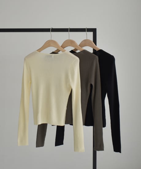 Compact Rib Knit Cardigan t1911-364