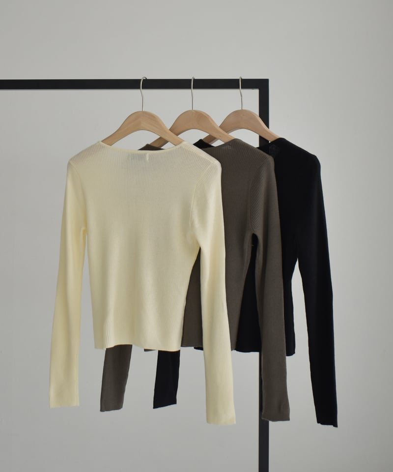 Compact Rib Knit Cardigan t1911-364 | cizatto