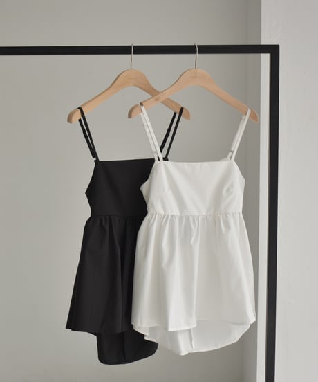 Back Ribbon Peplum Camisole t1911-299