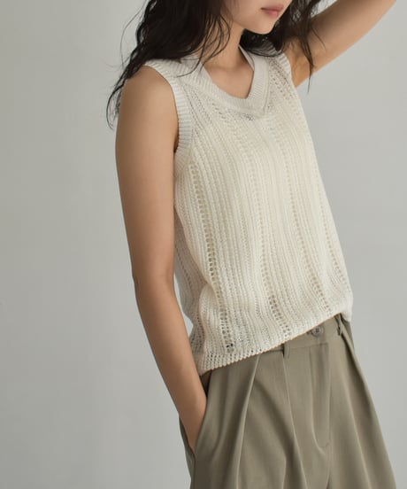 Layered Design Mesh Nosleeve t1911-400