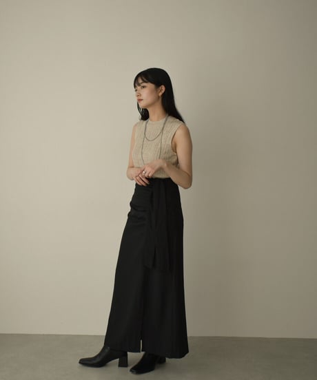 Nosleeve Random Rib Knit t1911-149