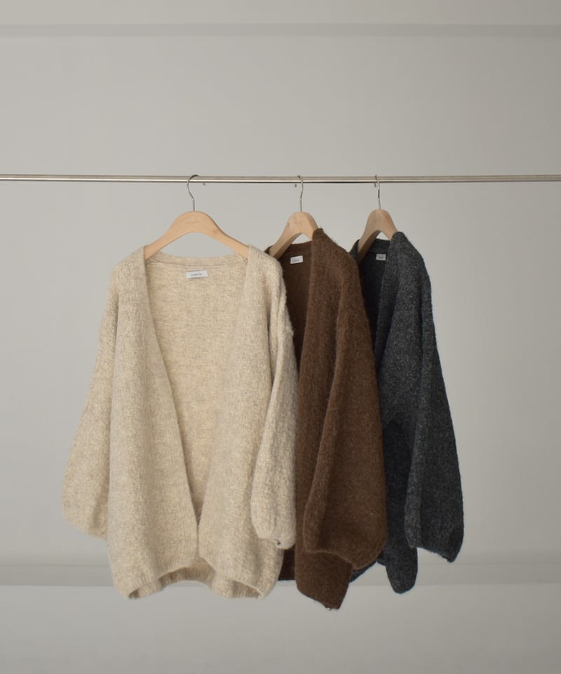 Volume Sleeve Knit Cardigan t1911-339 | cizatto