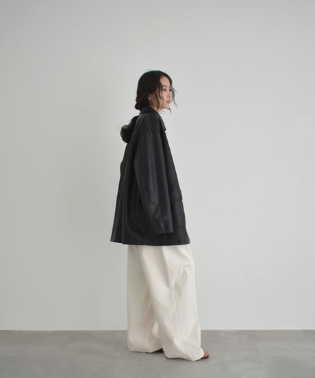 Fake Leather Over Jacket t1911-498
