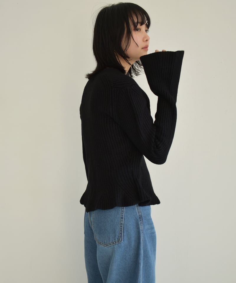 Peplum Knit Cardigan t1911-133 | cizatto Peplum Knit Cardigan t1911-133 | cizatto