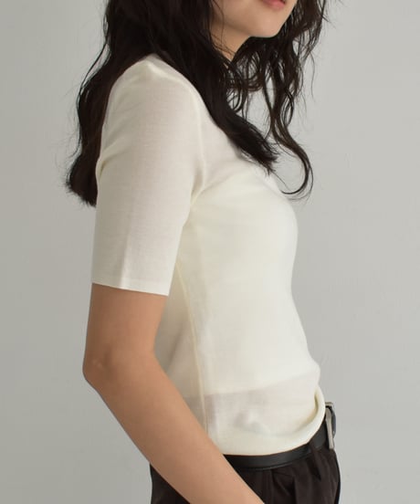 Halfsleeve Knit Tops t1911-464