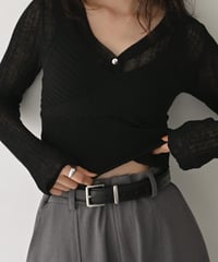 Mulch Way Sheer Knit Cardigan np-t1911-563