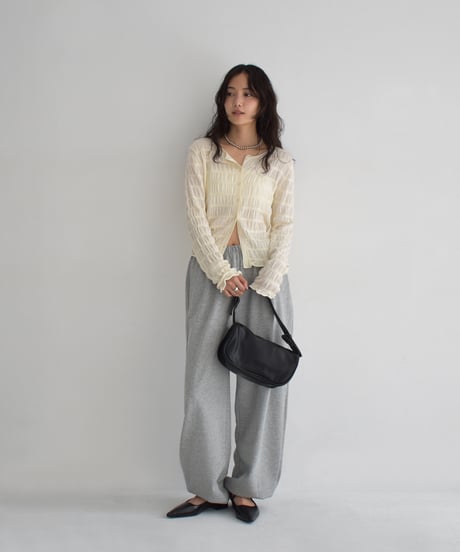 Shirring Knit Cardigan t1911-463