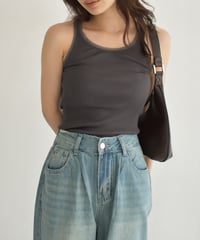 Tulle Piping Tank Top t1911-418