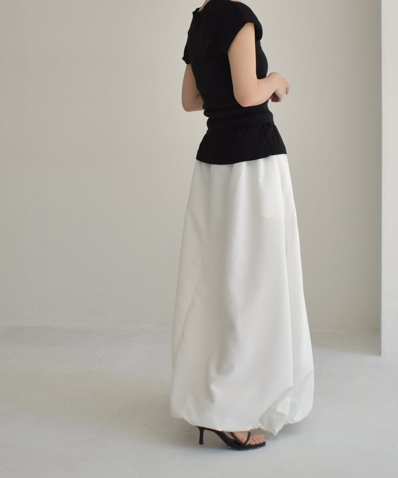 Drawstring Balloon Skirt bo2000-110 | cizatto Drawstring Balloon Skirt bo2000-110 | cizatto