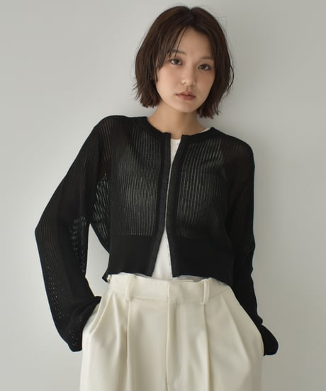 Mesh Knit Cardigan t1911-436