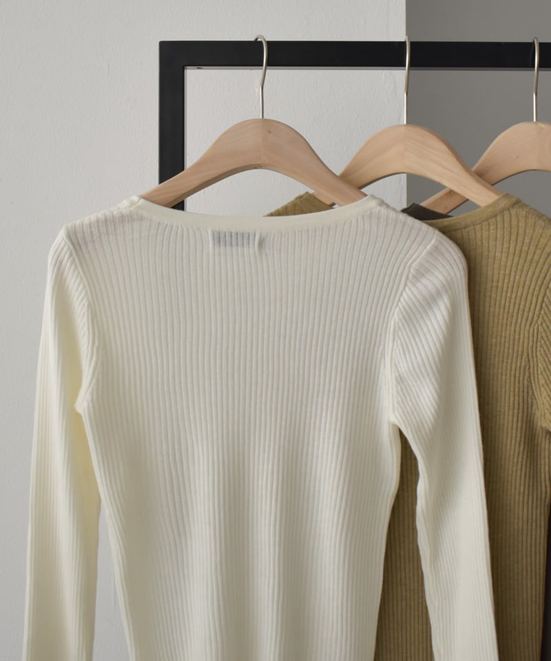 トップス cizatto Holl Cut Rib Knit Tops Hole Cut Rib Knit Tops t1911-349 | cizatto