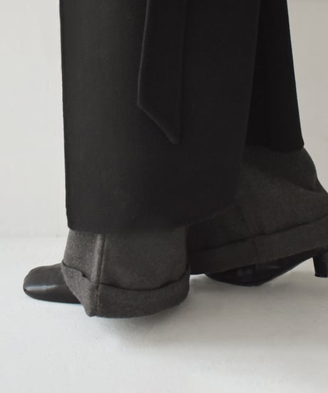 Wool Like Tuck Wide Pants bo2000-137