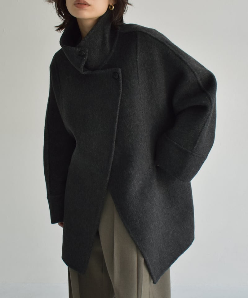 Stand Collar Midi Wool Coat c1911-61 | cizatto