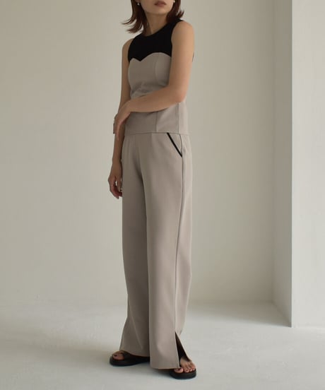 Waist Flap Piping Pants【セットアップ着用可能】 op-0202004433