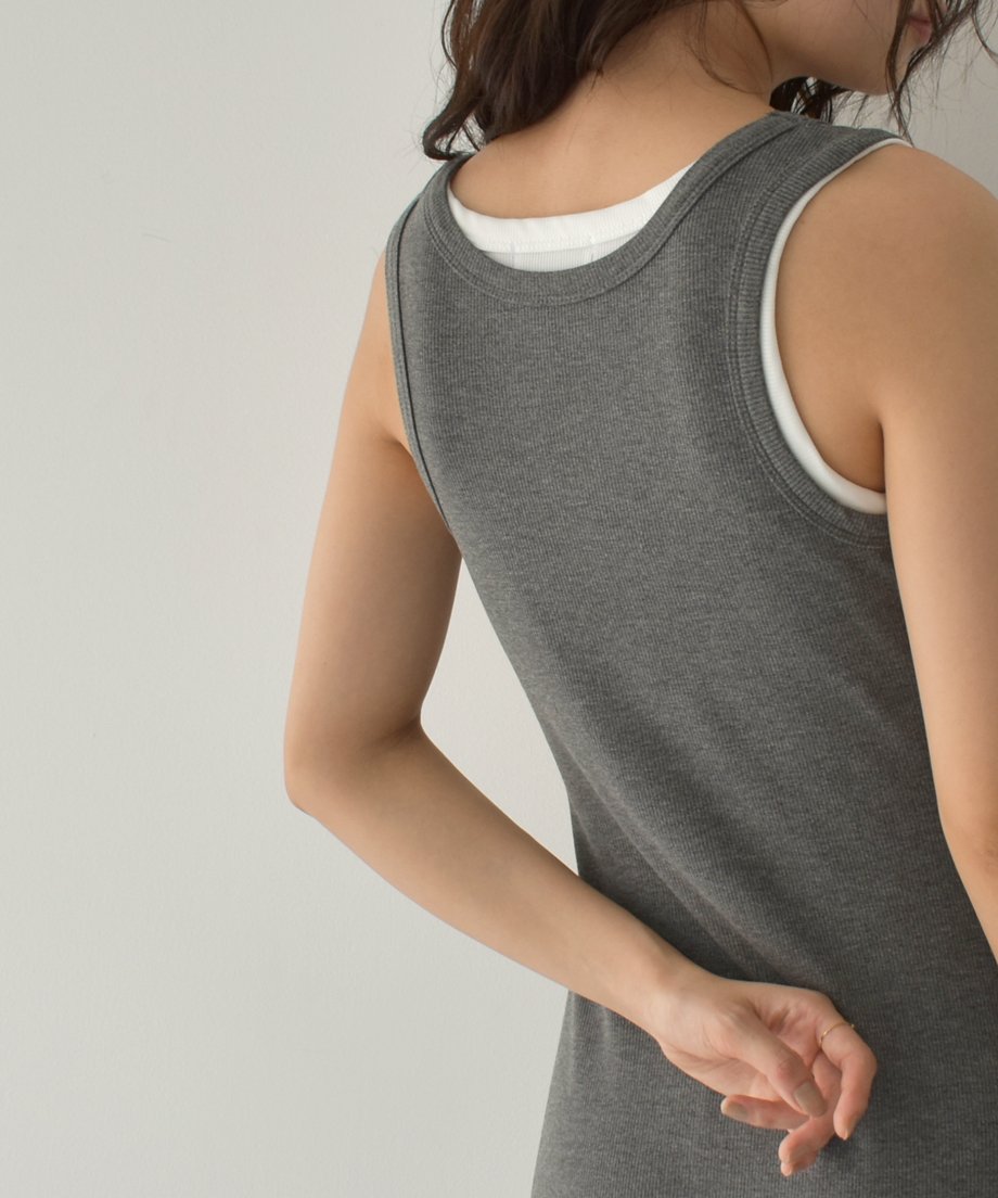 Layered Docking Rib Tunk Onepiece op-0202009553
