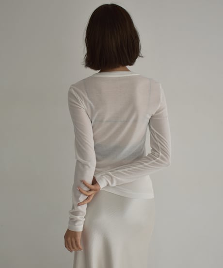 Long sleeve Sheer Tops t1911-444