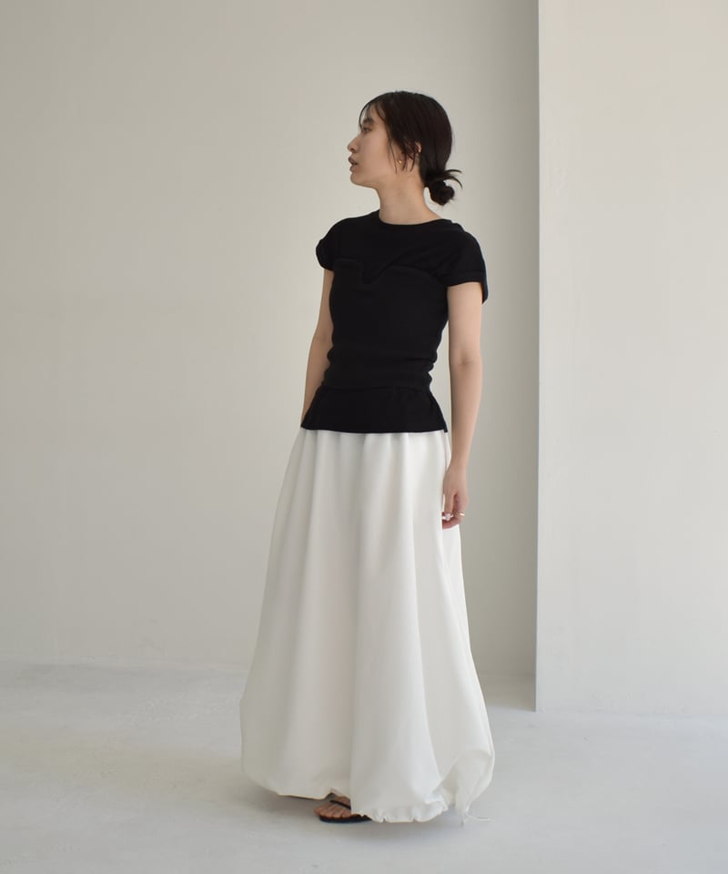 Drawstring Balloon Skirt bo2000-110 | cizatto Drawstring Balloon Skirt bo2000-110 | cizatto