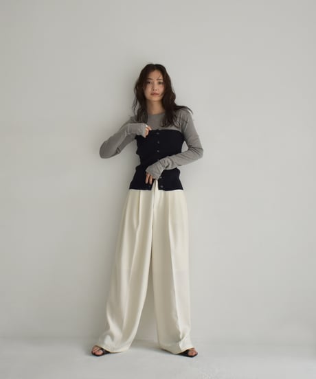 Rib Knit Baretop t1911-375
