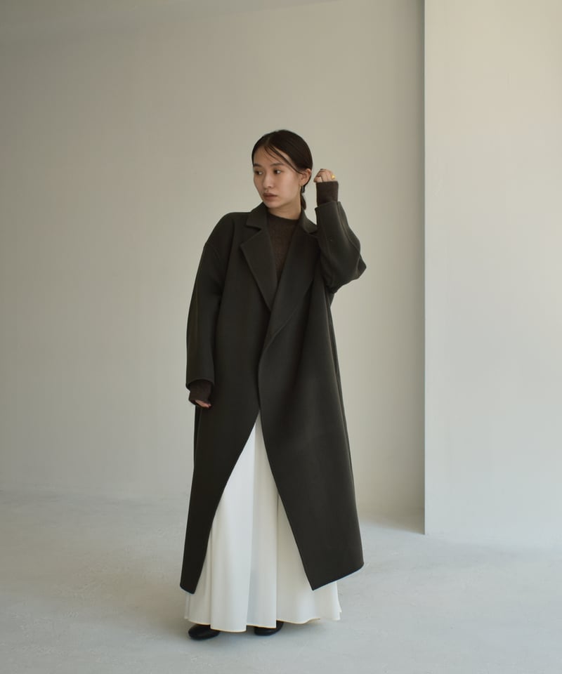 cizatto / コート/--/ウール/BLK Wool Long Coat（Mocha,Charcoalgray）c1911-15 | ci
