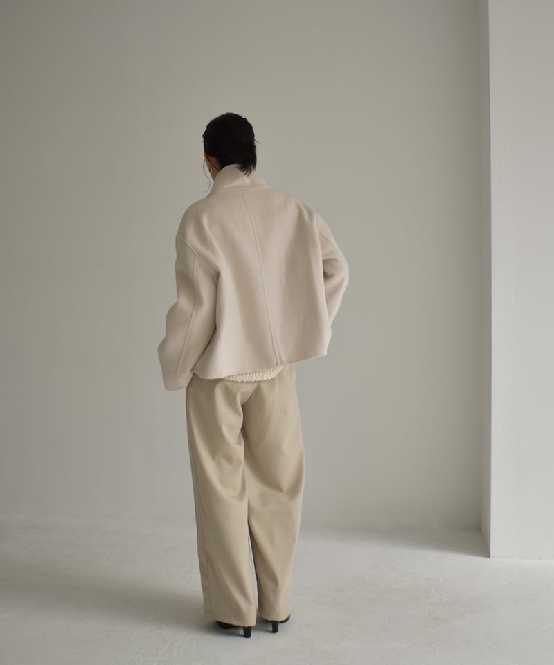 Wool Stand Collar Short Coat ⅽ1911-38 | cizatto Wool Stand Collar Short Coat ⅽ1911-38 | cizatto