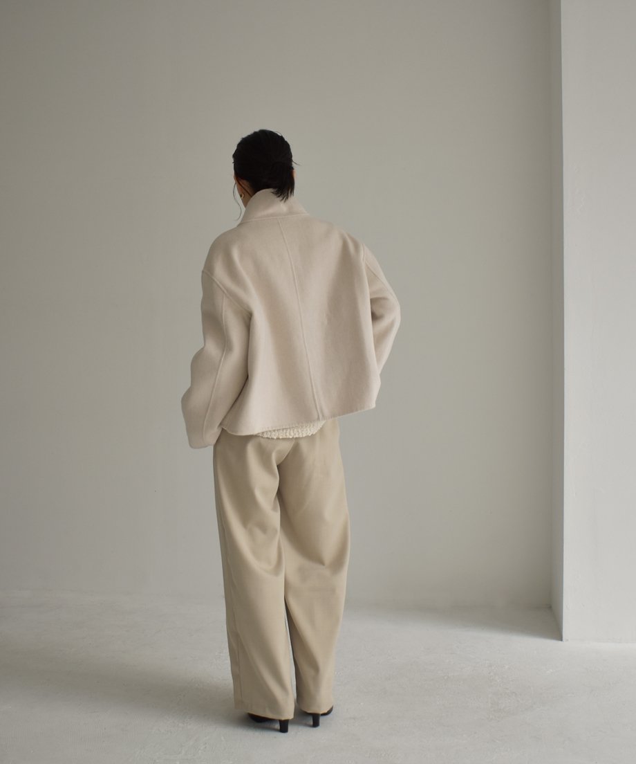 Wool Stand Collar Short Coat ⅽ1911-38 | cizatto Wool Stand Collar Short Coat ⅽ1911-38 | cizatto
