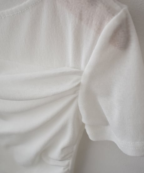 Tuck Drape Sheer Tops t1911-545