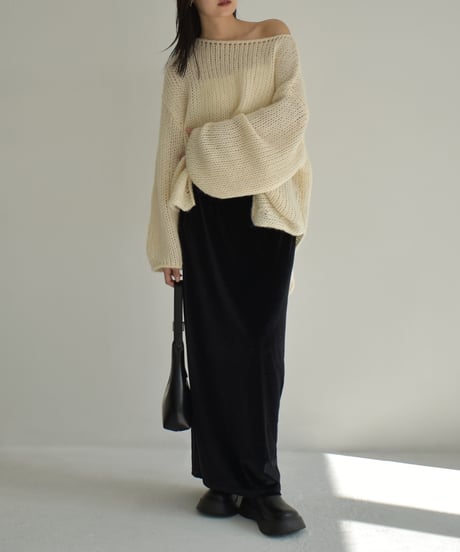 Velor Highwaist Pencil Skirt