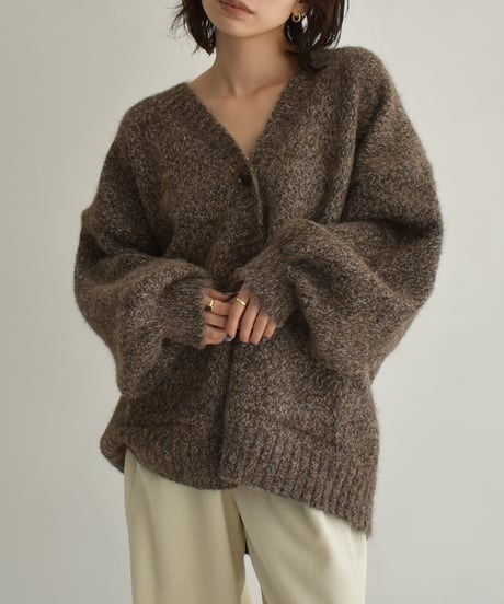 Mix Over Size Knit Cardigan t1911-486
