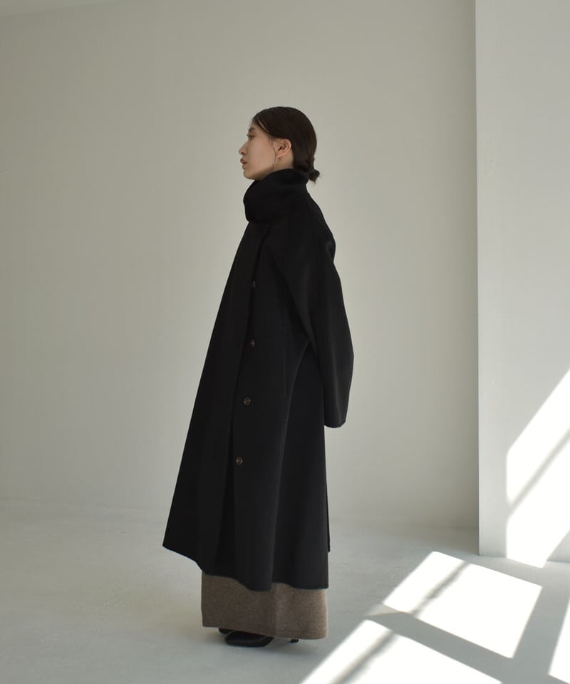 極美品 robelite&CO. ウールシルクテーラードロングベスト マキシ丈 ウール混 ビッグカラー ベルト付き テーラード ロングジレ ベスト